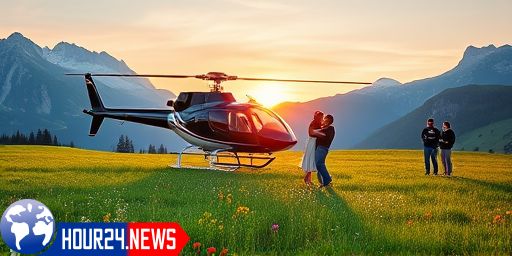 A Romantic Gesture Above the Clouds