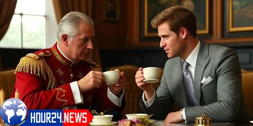 King Charles III and Prince Harry Share Afternoon Tea