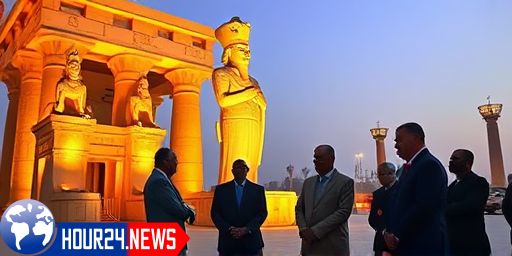 الانتهاء من أعمال الإنارة للتمثال الجديد