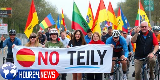 Protests Against Israeli Cycling Team at Vuelta España
