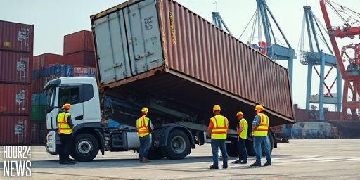Workplace Accident at Alnabru: Container Falls on Truck in Oslo