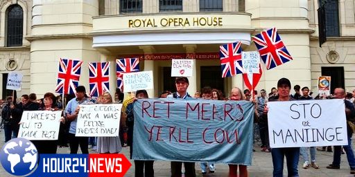 Protesters Rally Against Royal Opera House Performance
