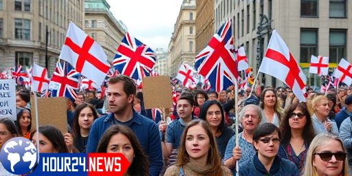 Mass Protest Against Immigration in Central London