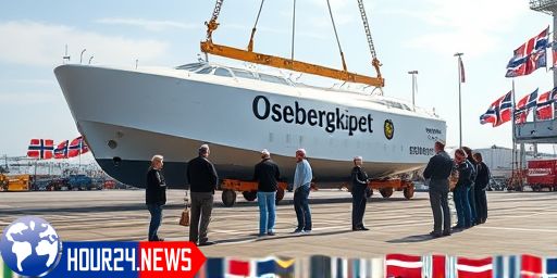 Osebergskipet Successfully Moved to Its Final Destination