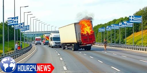 Serious Truck Accident on Athens-Corinth Highway