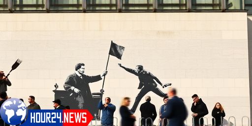 Banksy’s Provocative New Artwork at the Royal Courts of Justice