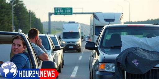Traffic Disruption on A28: Trailer Loses Load and Police Chase in Deventer