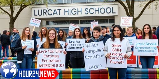 Mobilization at Lurçat High School in Perpignan