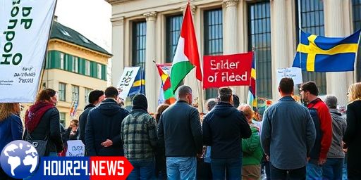 Carl-Oskar Bohlin Followed by Protesters in Sweden