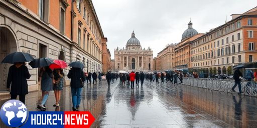 Severe Weather Alert: Heavy Rain and Storms in Rome