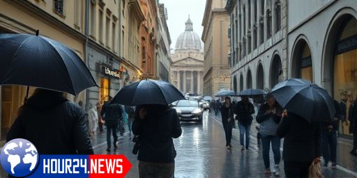 Severe Weather Alert in Rome and Lazio: Heavy Rain and Storms