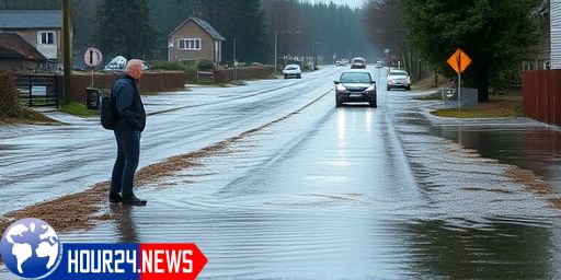 Severe Rainfall Causes Road Closures in Västernorrland