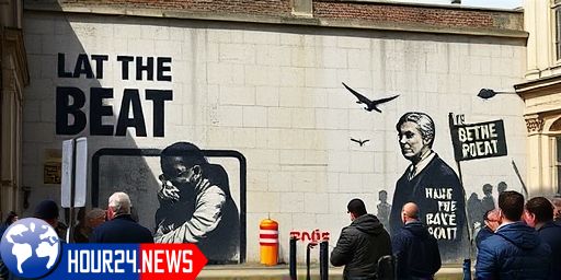 New Banksy Artwork at London Courts Instantly Covered