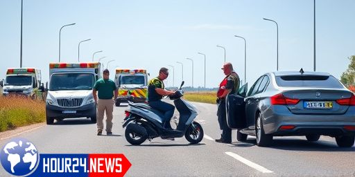 Serious Accident Involving Scooter and Car in Arezzo