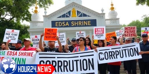 Anti-Corruption Protests Gather at EDSA Shrine