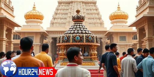 Ilaiyaraaja Donates Diamond Crown to Mookambika Temple