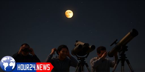 Viewing the Golden Moon and Saturn Together