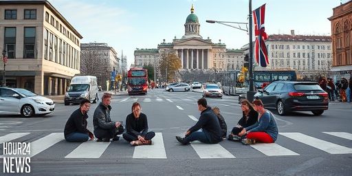 Democratize the Oil Fund Protest Blocks Oslo Intersection