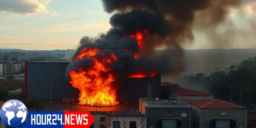 Magnitude of Fire Engulfs Warehouse in São Paulo