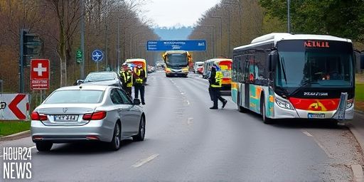 Three injured in Lussy road crash involving a learner driver and a bus