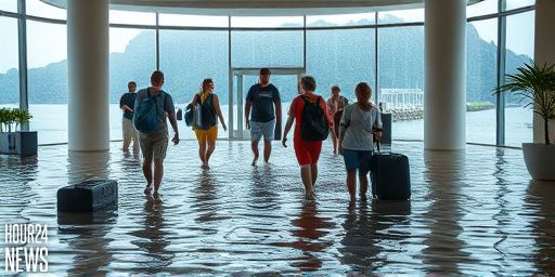Ibiza Storms Trapping Swiss Tourists in Hotel Hallways