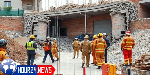 Tragic Incident: Three Workers Trapped After Retaining Wall Collapse in San Borja