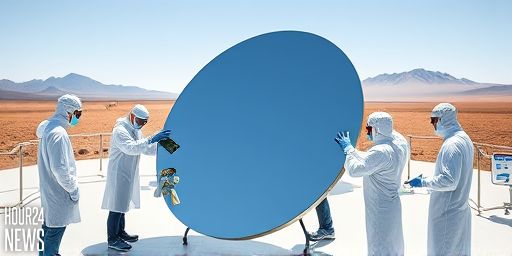 Polishing a telescope mirror: VLT at Cerro Paranal desert