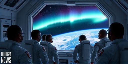 Japanese Astronaut Captures Stunning Aurora Photo from the ISS Window