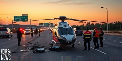 Medical helicopter crashes on Sacramento freeway leaves 3 critically injured