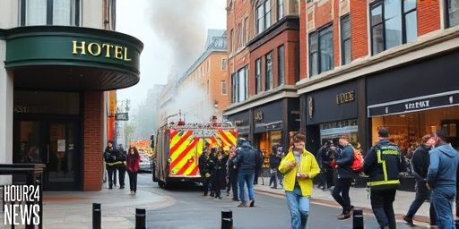 Four people treated after Birmingham hotel evacuated in city centre blaze