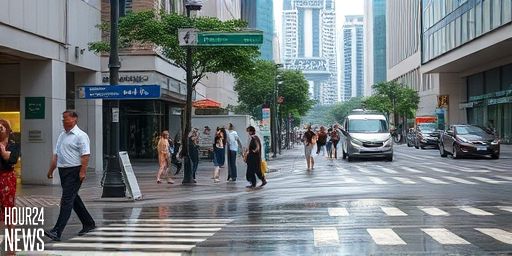Risk of Flash Floods on Queen Street as Heavy Rain Hits Singapore, PUB Alerts Public
