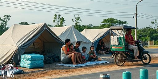 Safer Outdoors: Mati City Families Camp Along Road After Devastating Quakes