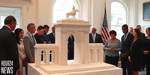 Waving his flag all over the place: Trump adds ‘Arc de Trump’ to presidential renovations
