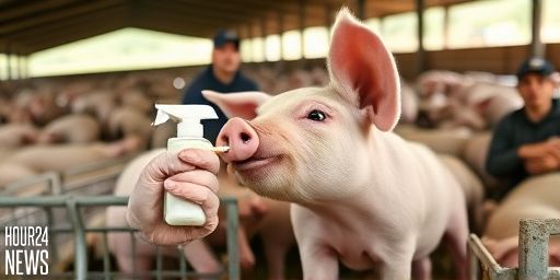 Natural Nasal Microbes Deliver Broad-Spectrum Antiviral Shield for Pigs