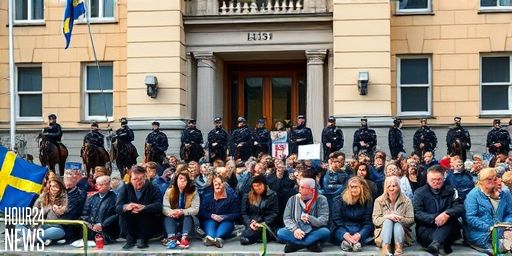 Gaza demonstration blocks entrance at Stockholm’s UD