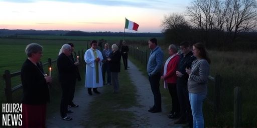Louth vigil for O’Connor family honours Mark, Louise and Evan