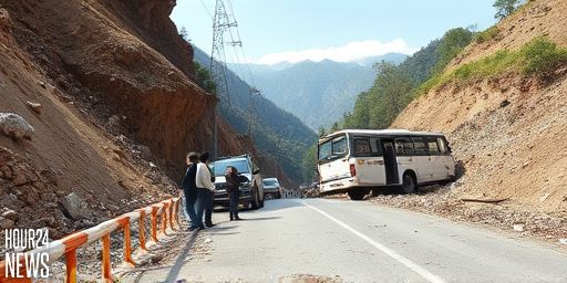 Landslide in northern India hits a bus, killing at least 15 people