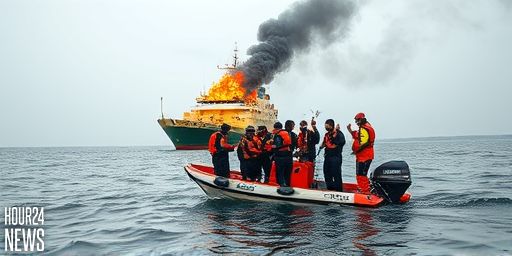 KDF Heroes Save 16 Sailors After Cargo Vessel Fire Off Kismayo Coast