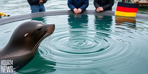 Seal Whiskers Detect Vortex Ring Size to Foil Fish Escapes