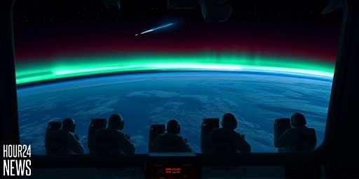 Comet Lemmon Absorbed by Aurora: ISS Photo of Nov 20, 2025