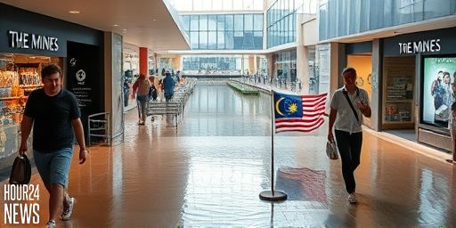 The Mines Floods After Thunderstorm in Seri Kembangan, Malaysia