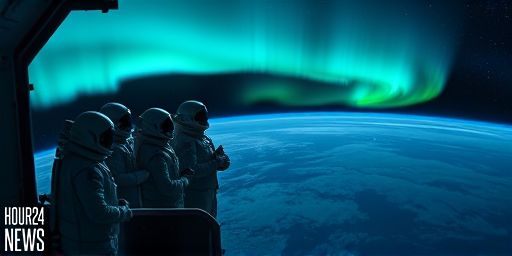 ISS Astronauts Capture Comet Lemmon as It Appears to Be Absorbed by a Stunning Aurora