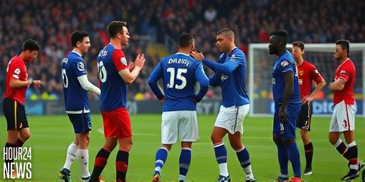 Gueye Sent Off for Altercation with Teammate in Everton vs Manchester United Clash