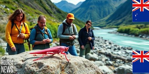 Rare Pink Grasshopper Spotted in New Zealand’s South Island Could Signal Surprising Insect Diversity