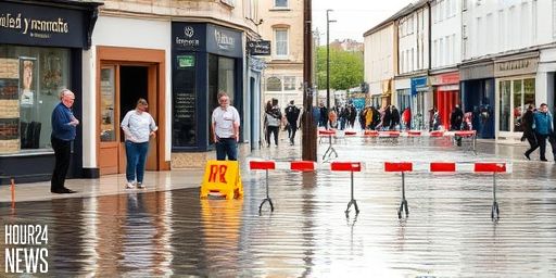 Monmouth Floods: River Monnow Bursts Banks Swamping High Street