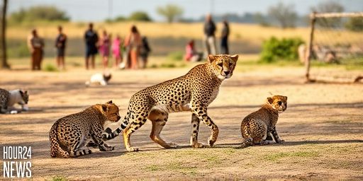 Mukhi the Indian cheetah becomes mother to five cubs at Kuno National Park