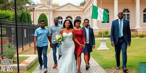 How a Nigerian Bride Trekking to Court Wedding Became a Viral Moment