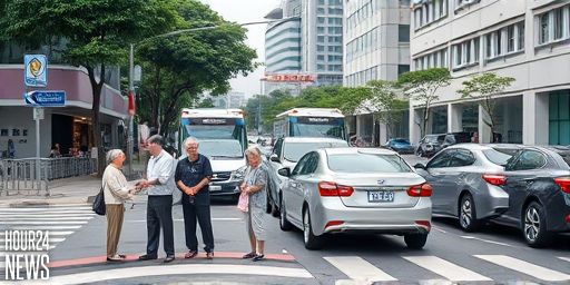Elderly pedestrian injured after being knocked down by car in Hougang