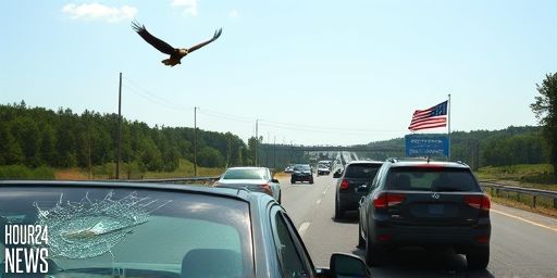 Bald Eagle Drops Cat onto Driver’s Windshield on NC Highway