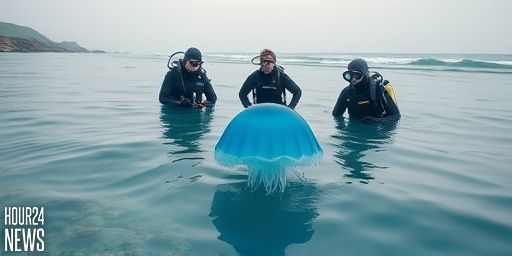 Blue Jellyfish Invades Japan’s Warming Seas Coast Trend